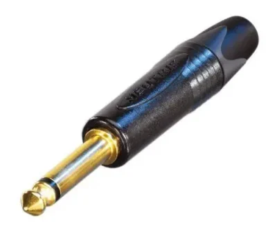 Neutrik 1/4'' PLUG 2POLE W/GOLD CONTACTS
