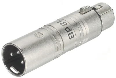 Contrik XLR/XLR-BUCHSE/STECKER -18DB