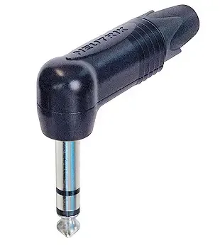 Neutrik R/A 1/4'' 3POLE PLUG