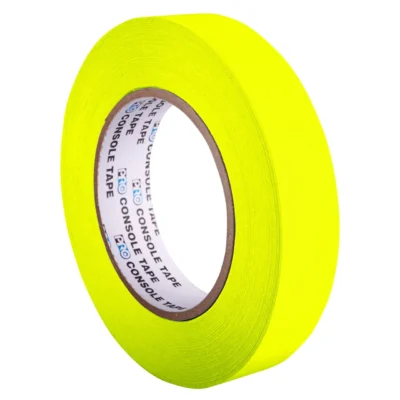 Pro Gaff Console Tape Neon Fluorescent Yellow 24mm x 25m